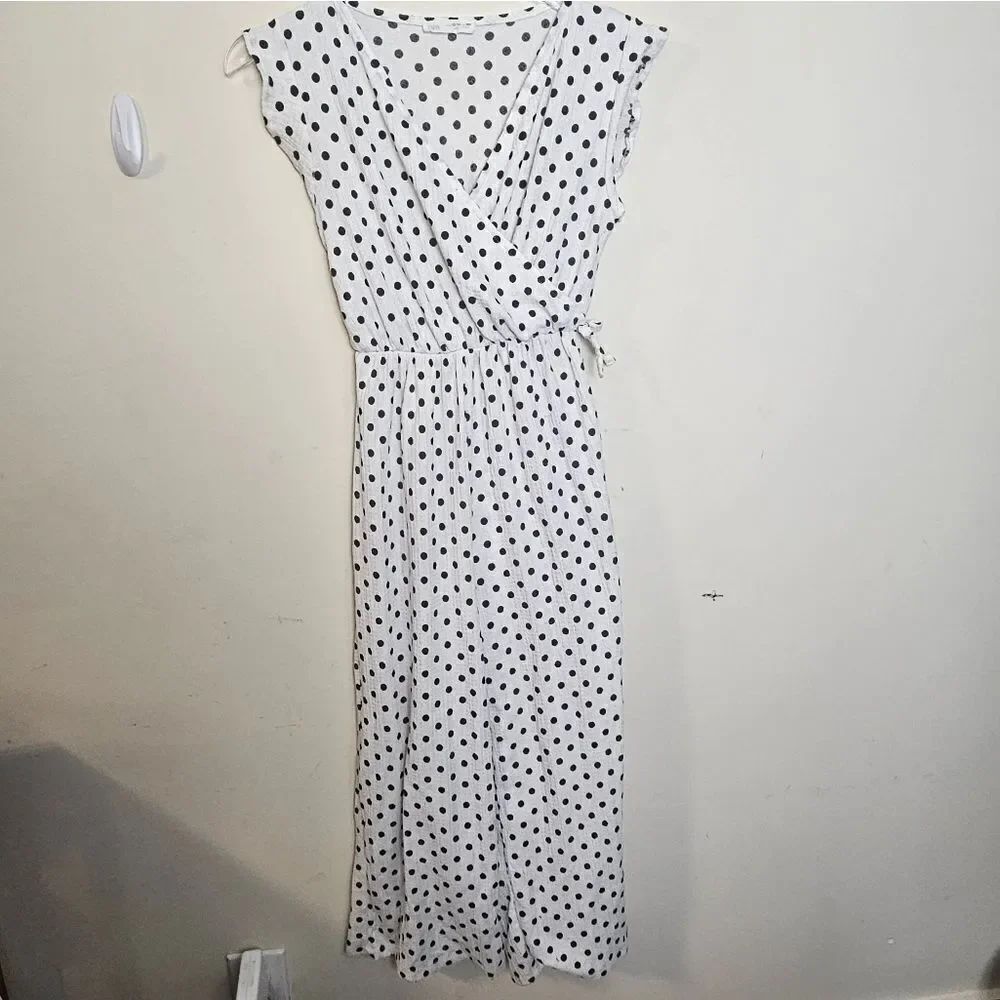 Zara Kids Wrap Front Polka Dot Jumpsuit- Size 13-14